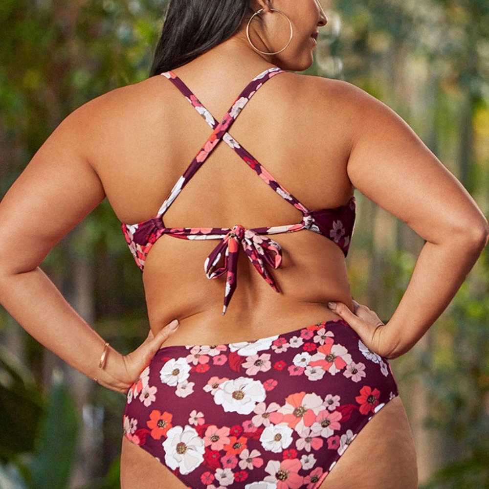 CUPSHE | Olivia Floral one piece swimsuit cut-out 1 pc - Picture 4 of 10